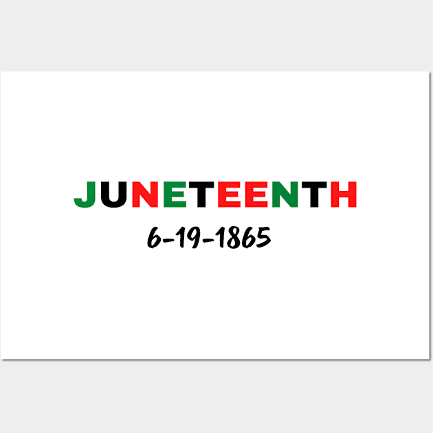 Juneteenth independence day Wall Art by merysam